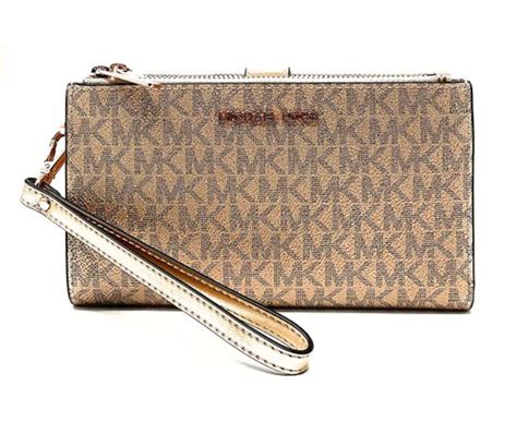 michael kors jet set travel double wristlet|Michael Kors crossbody double zip.